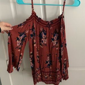 Target Xhiliration Off the shoulder top